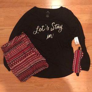 NWT NEVER WORN 3-Piece Dress Barn PJ Set